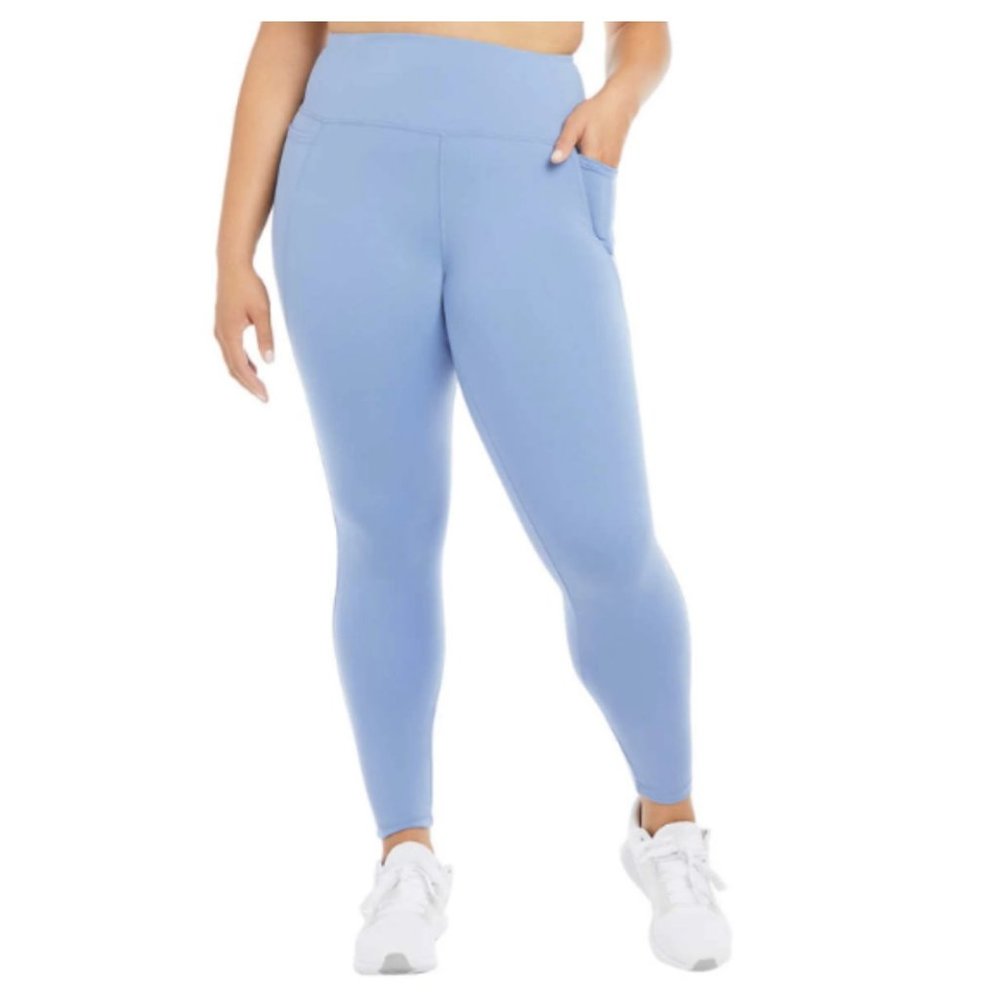 NWT Danskin Women's Performance Legging With Pocket Blue Size XL $50 G597